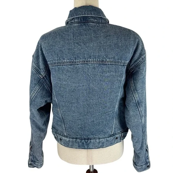 Levi Strauss Co Denim Trucker Jacket Blue Classic Fit Button Front‎ Size M - Picture 3 of 13